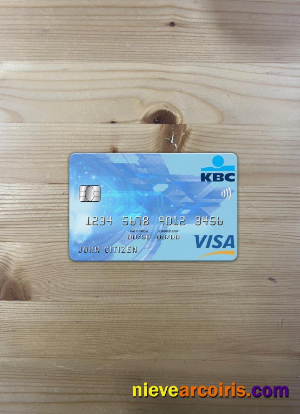 Belgium KBC bank visa card photolook